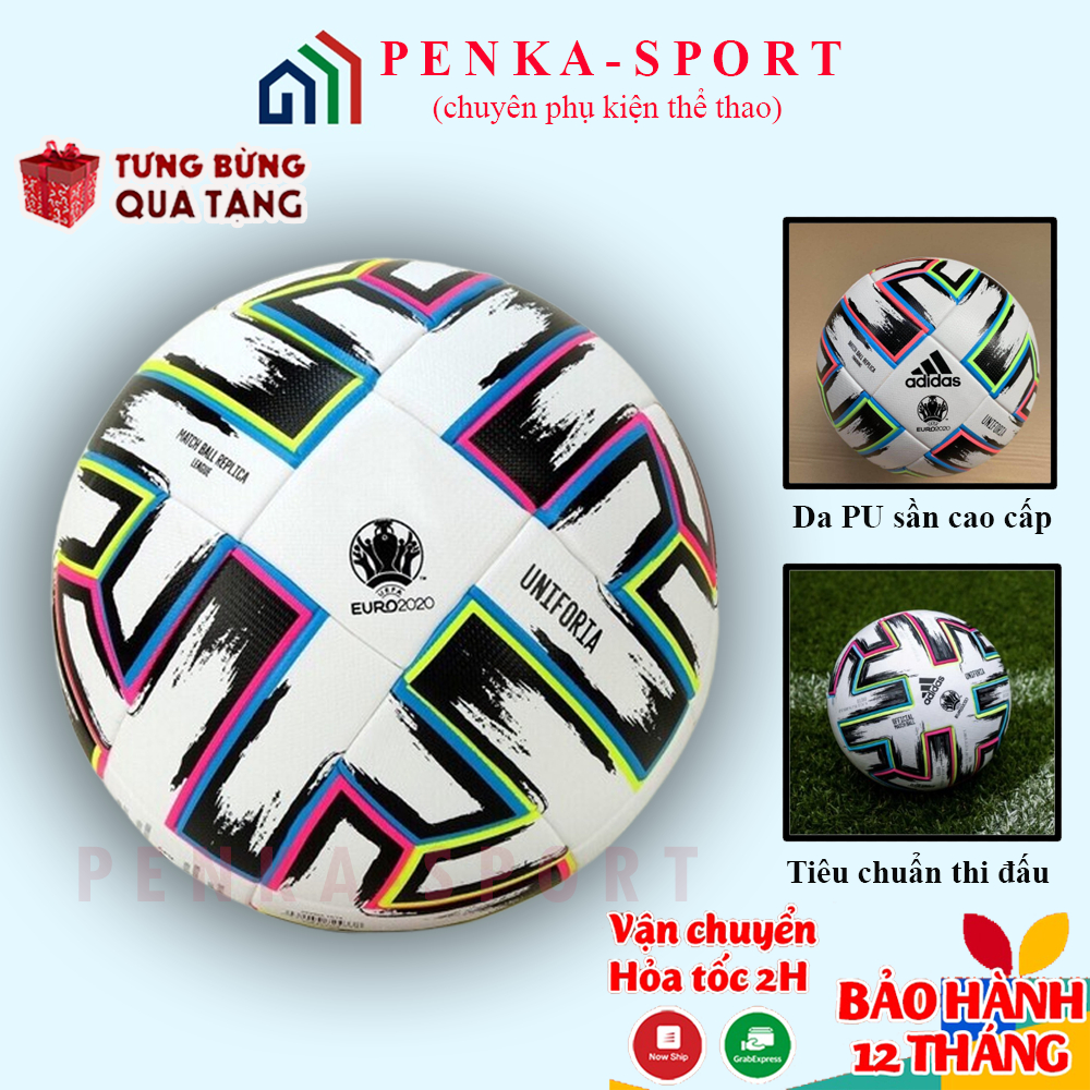 Quả Bóng Đá Euro Cup 2020 - Bóng Đúc Số 5 Uniforia Da PU Cao Cấp Đủ Size MẪU MỚI VỀ SIÊU HOT
