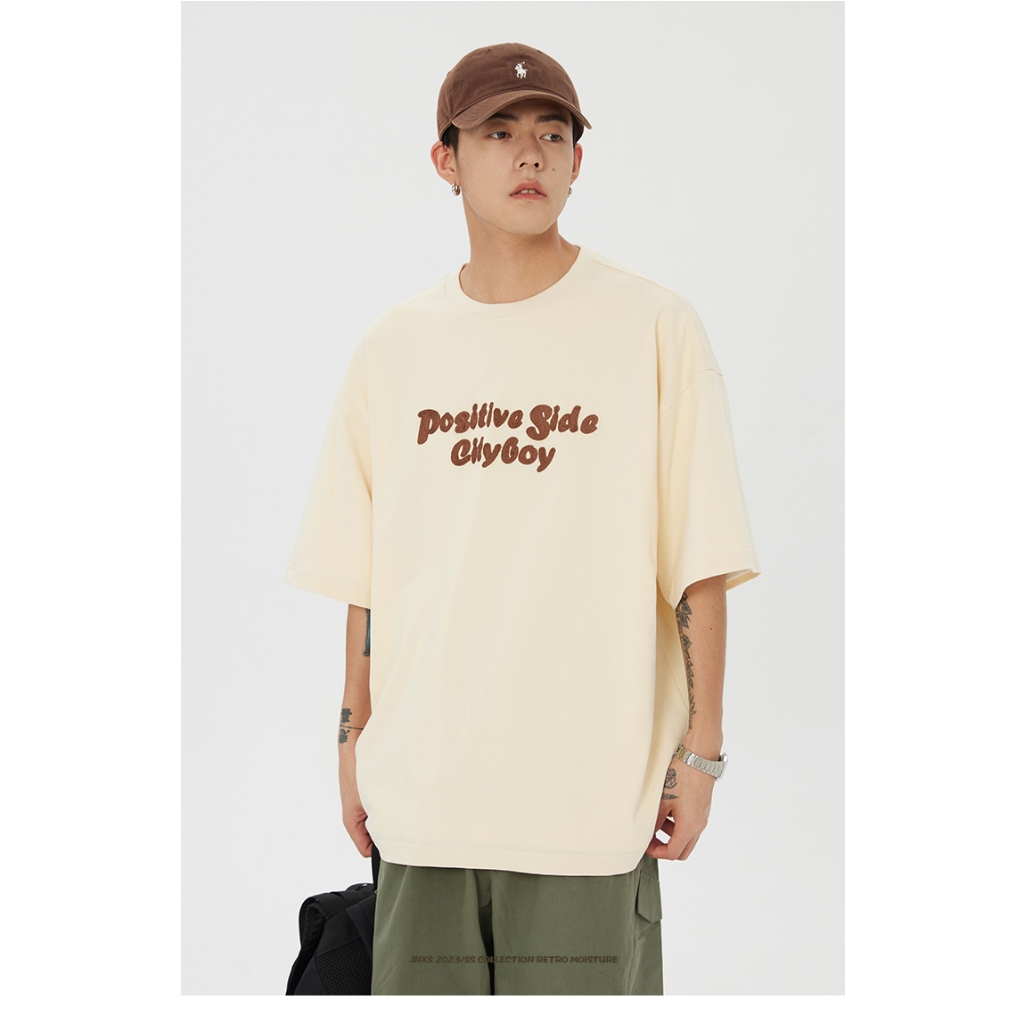 Áo Thun Couple Nam Nữ "Positive" RedLabel Tshirt , Áo Phông In Họa Tiết Basic Form Rộng Tay Lỡ Cap Cấp Cá Tính RedLabel