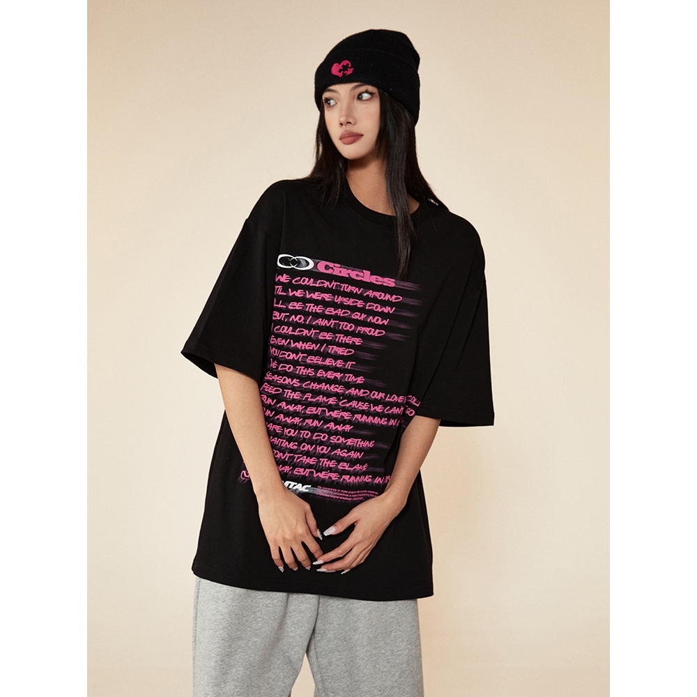 Áo Thun Nam Nữ RedLabel "CIRCLE" Tshirt, Áo Phông Nam Nữ Form Rộng Tay Lỡ Cao Cấp Cá Tính Chất Cotton 250GSM
