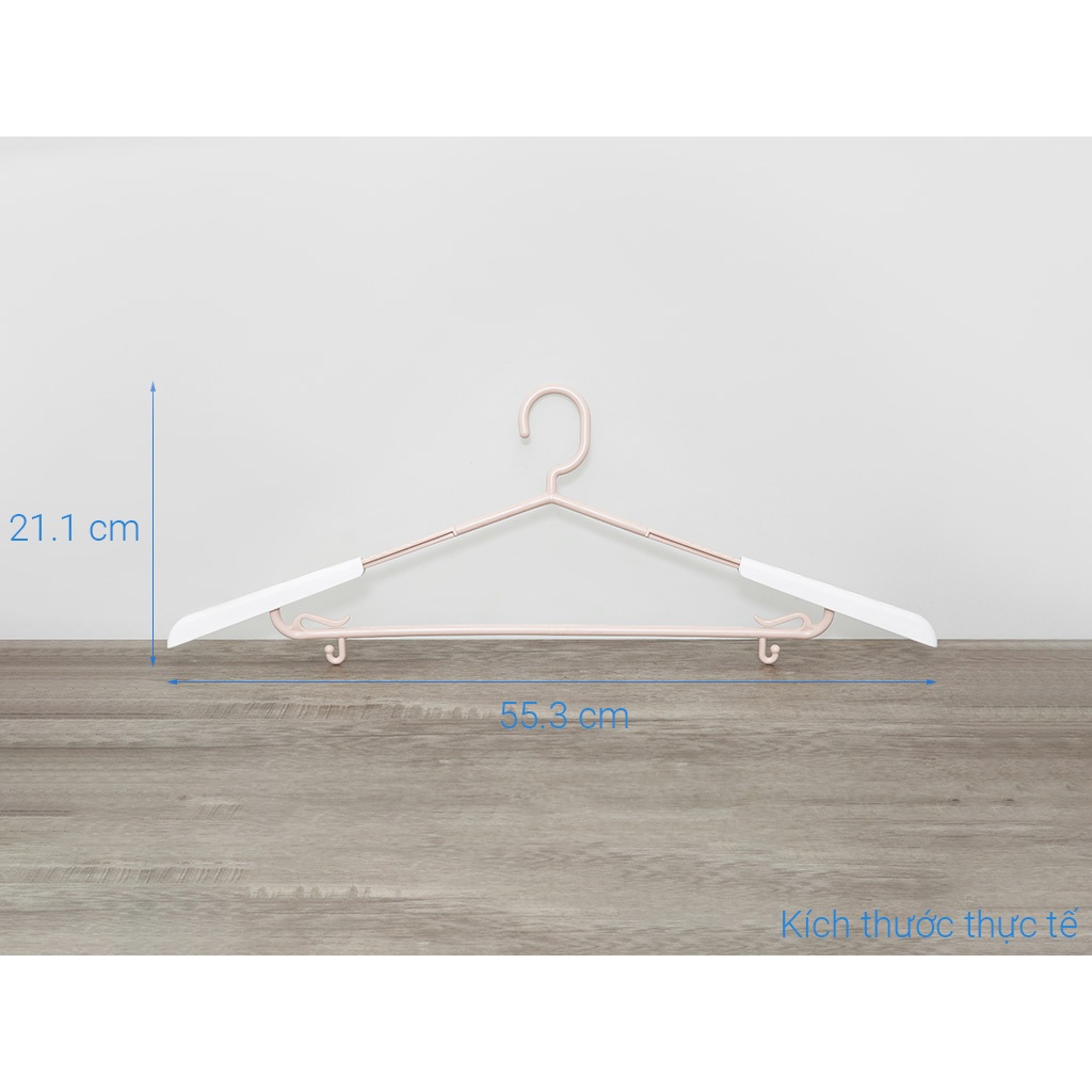 Set 5 móc áo NGƯỜI LỚN bền, tiện dụng tiêu chuẩn Nhật Inochi