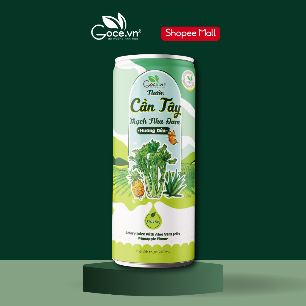 Product image Nước cần tây thạch nha đam hương dứa Goce.vn - 240ml 1