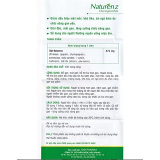 [ MUA LÀ CÓ QUÀ ] Naturen Z Hỗ Trợ Giải Độc, Tăng Cường Chức Năng Gan (Hộp 100 Viên)