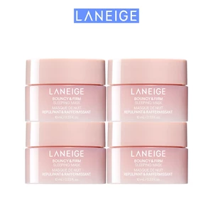 Bộ 4 Mặt Nạ Ngủ Laneige Bouncy & Firm Sleeping Mask tăng cường collagen và làm săn chắc da 10mlx4
