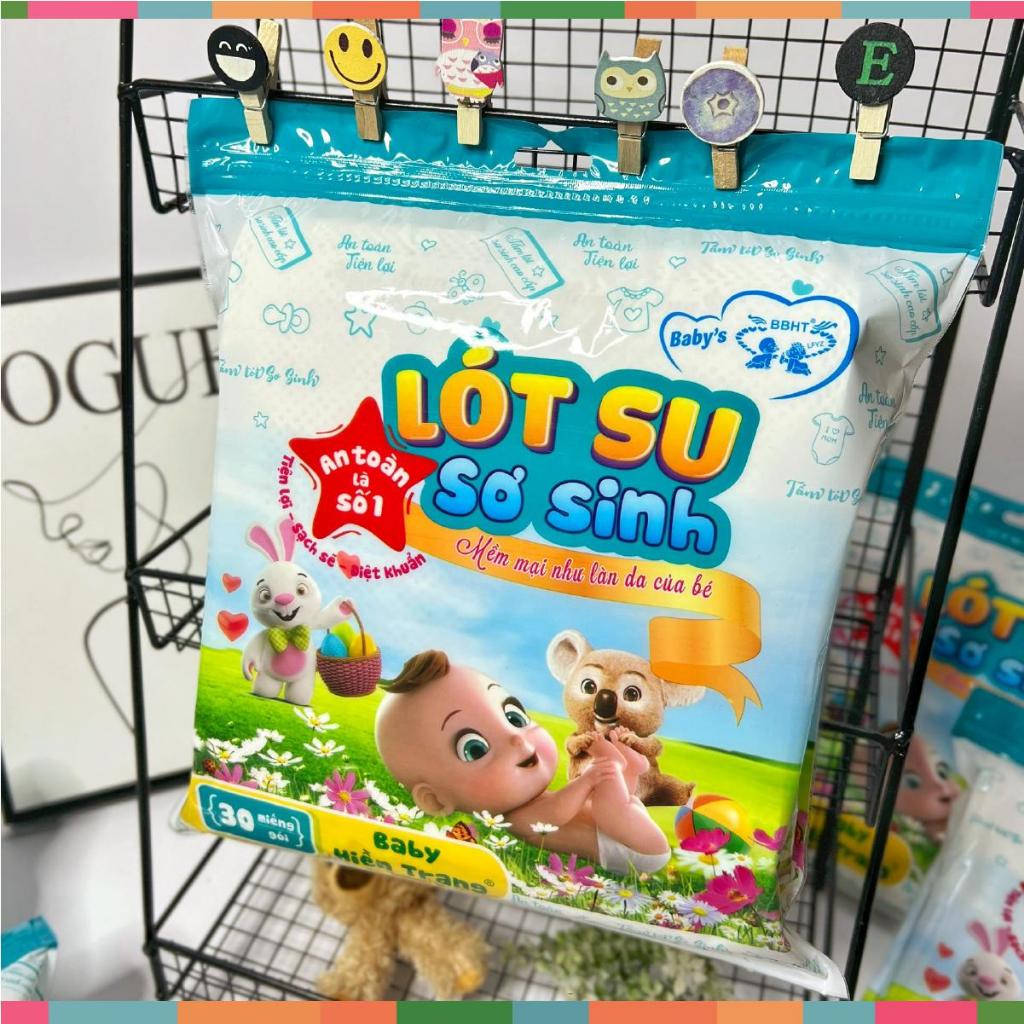 Gói Lót Su Sơ Sinh Hiền Trang 30 Tờ Cho Bé - Mềm, không gây kích ứng, an toàn với làn da của bé Đậu Đậu Store