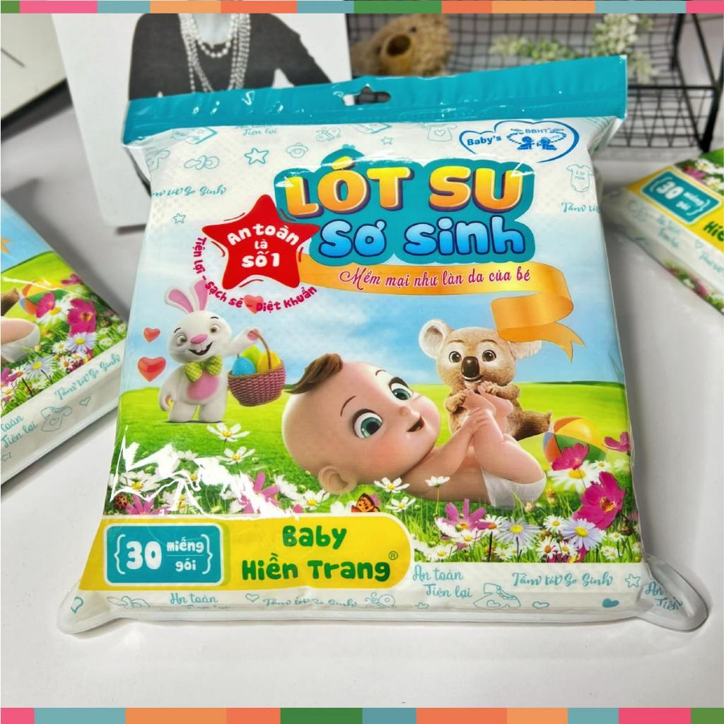 Gói Lót Su Sơ Sinh Hiền Trang 30 Tờ Cho Bé - Mềm, không gây kích ứng, an toàn với làn da của bé Đậu Đậu Store