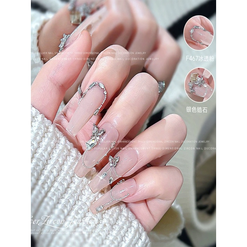 Túi 50 charm nơ bướm hot trend trang trí móng