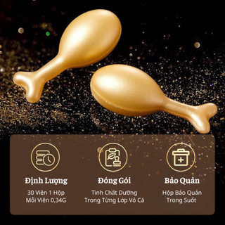 30 Viên Tinh Chất Trẻ Hóa Da Đậm Đặc CSK Giúp Da Trẻ Hóa Cải Thiện Nếp Nhăn Lão Hóa Da Trắng Da Dưỡng Ẩm Mịn Màng Giúp