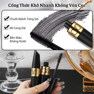Mascara ICVC Uốn Cong Dài Dày Lông Mi Lâu Trôi Kháng Nước Không Vón Cục Không Dính