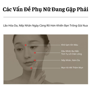 [CHÍNH HÃNG] Bộ Dưỡng Da 8 Bước Cho Da Trắng Mịn Xóa Nhăn Mờ Thâm Nám Da Sau 7 Ngày Dưỡng Ẩm Sạch Sâu Se Khít Lỗ Chân Lô