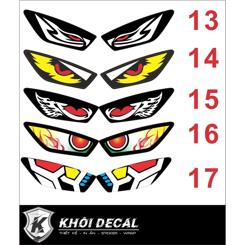 Decal dán đèn Vario 2018-2024/125i