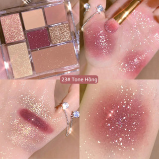 Bảng Phấn Mắt Meibaoge Nhũ Kim Tuyến Siêu Lì 7 Hiệu Ứng Ngọc Trai Đẹp Lung Linh, Kháng Nước, Lâu Trôi