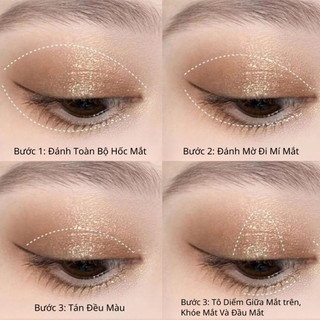 Bảng Phấn Mắt Meibaoge Nhũ Kim Tuyến Siêu Lì 7 Hiệu Ứng Ngọc Trai Đẹp Lung Linh, Kháng Nước, Lâu Trôi
