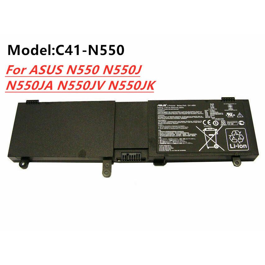 K KYUER 59Wh C41-N550 Batterij voor Asus Rog G550J G550JK G550JX GL550J GL550JK GL550JX N550J N550JA N550JK N550JX N550JV N550L N550LF Q550L Q550LF R552J R552JV R552JK N550JK-DS71T N550JV-CN270H