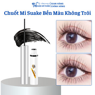 Mascara Dài Mi và Cong Mi Suake Waterproof Chuốt Mi Đen Không Lem Không Trôi 5G