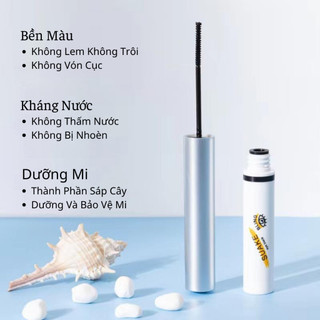 Mascara Dài Mi và Cong Mi Suake Waterproof Chuốt Mi Đen Không Lem Không Trôi 5G