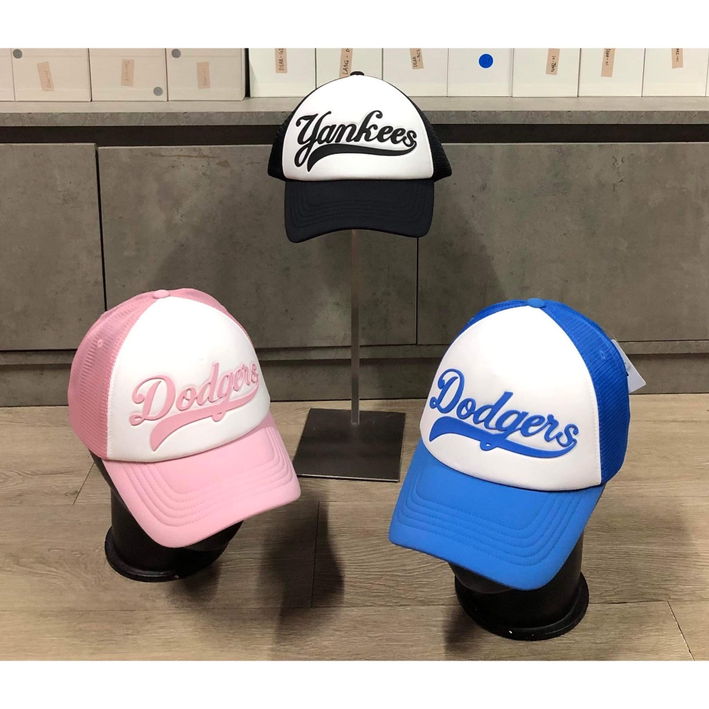 [ CHÍNH HÃNG ] MŨ / NÓN LƯỚI MLB YANKEES / DODGERS NEW 2024 | Shopee ...