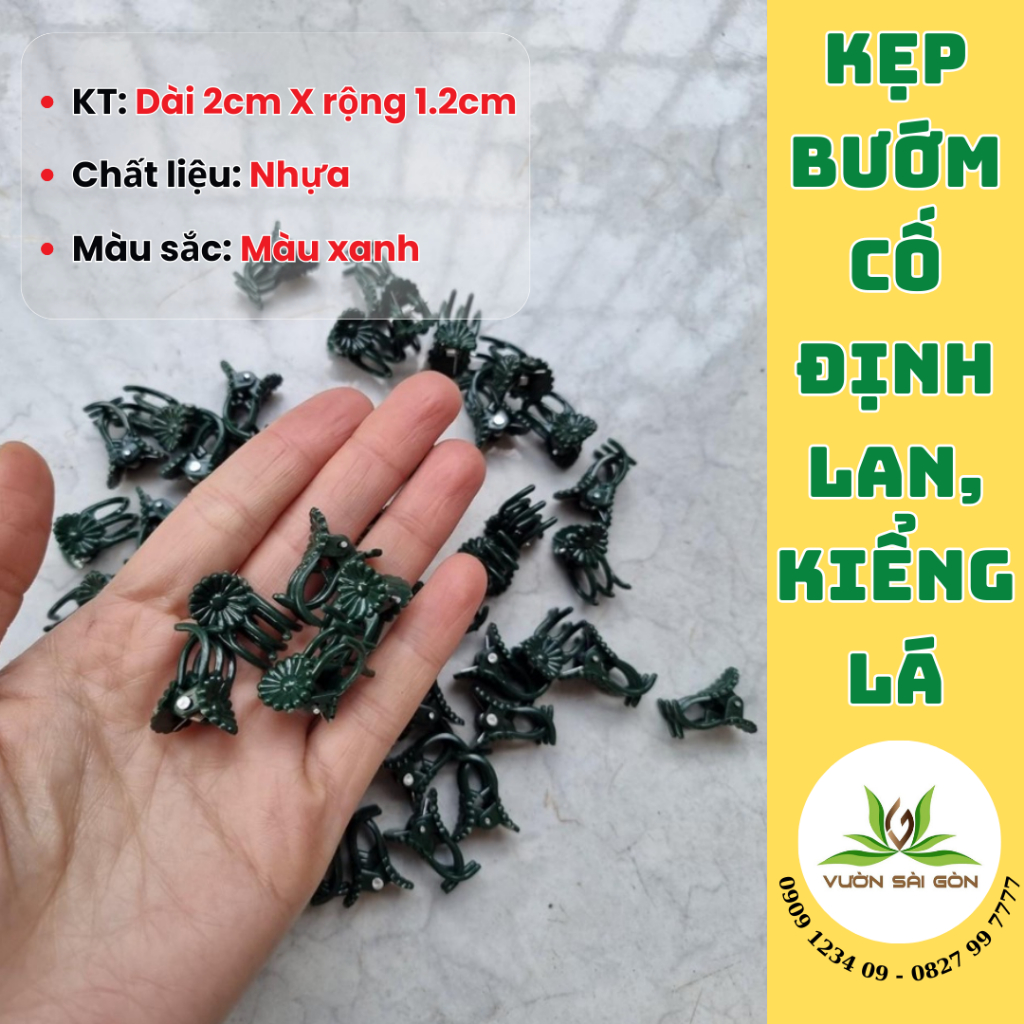Kẹp bướm cố định cây hoa lan, kiểng lá 4