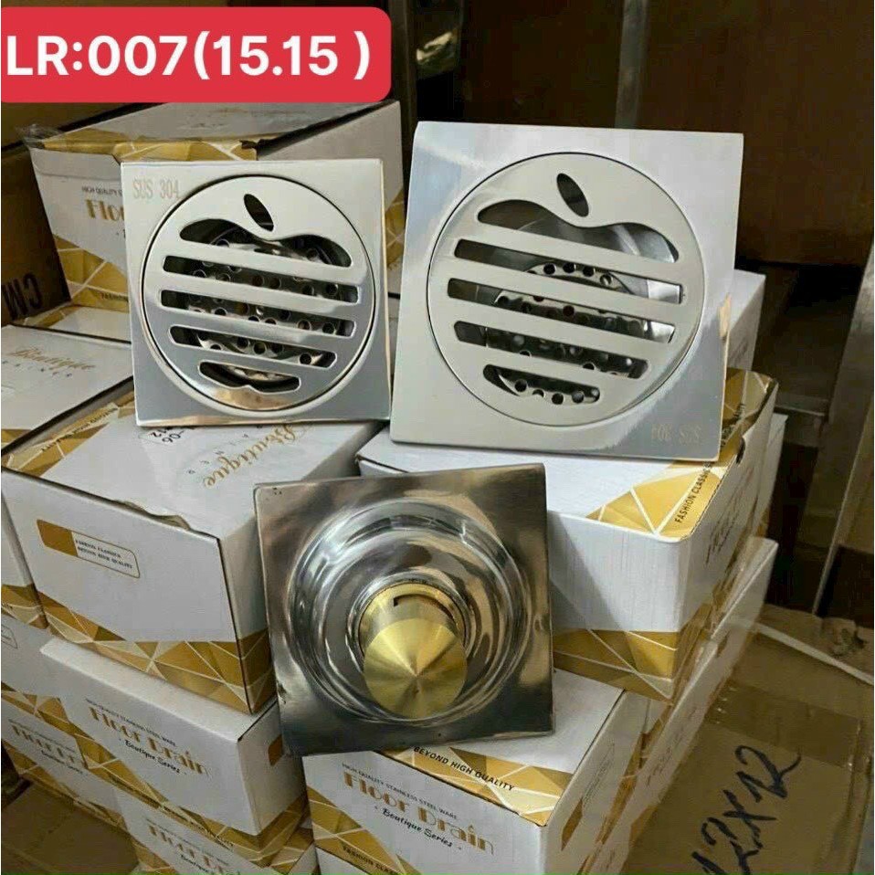 Phễu Thoát Sàn Hố Ga Lược Rác Trái Táo Chống Mùi Hôi Trào Ngược Inox ...