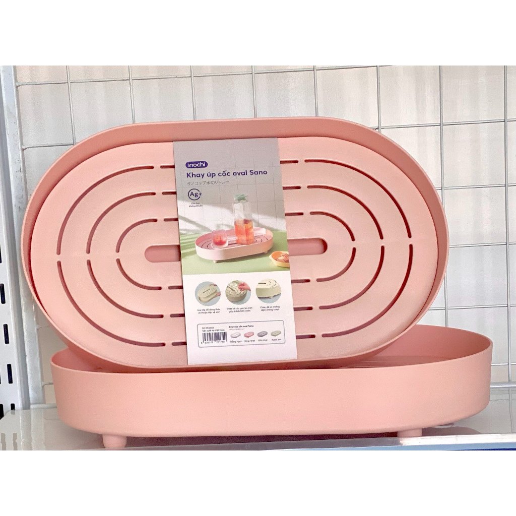 Khay úp cốc oval Sano đa dạng màu sắc - CHÍNH HÃNG INOCHI