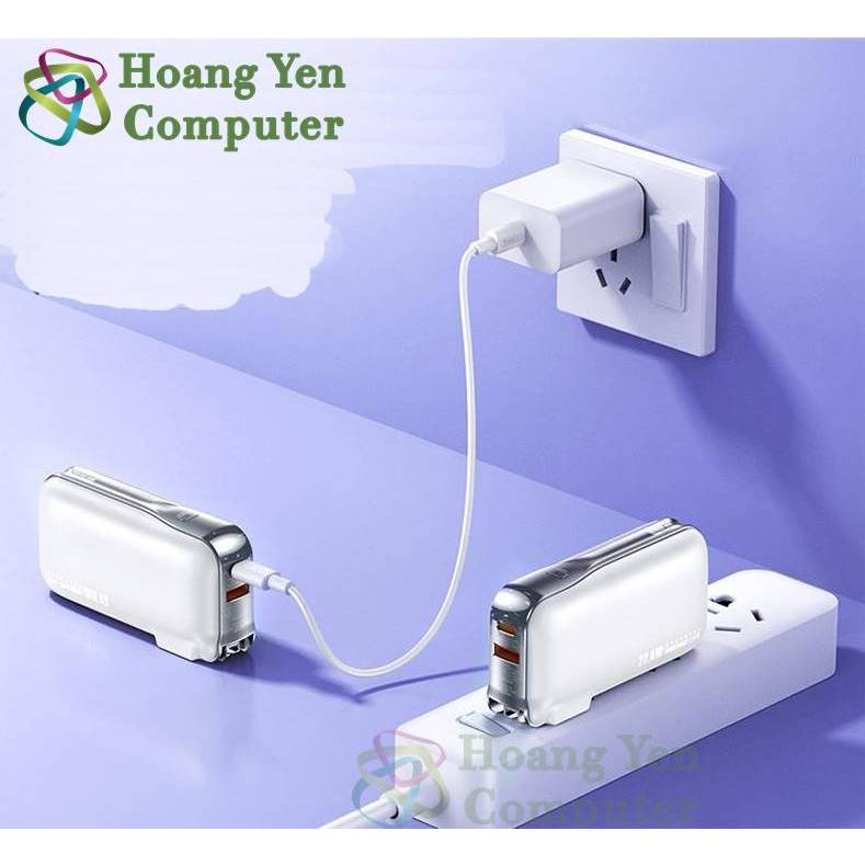 Sạc Dự Phòng Remax RPP-532 10000Mah (Sạc Nhanh QC3.0, PD20W), Nguồn AC Sạc Trực Tiếp - BH 1 Năm - Hoangyencomputer
