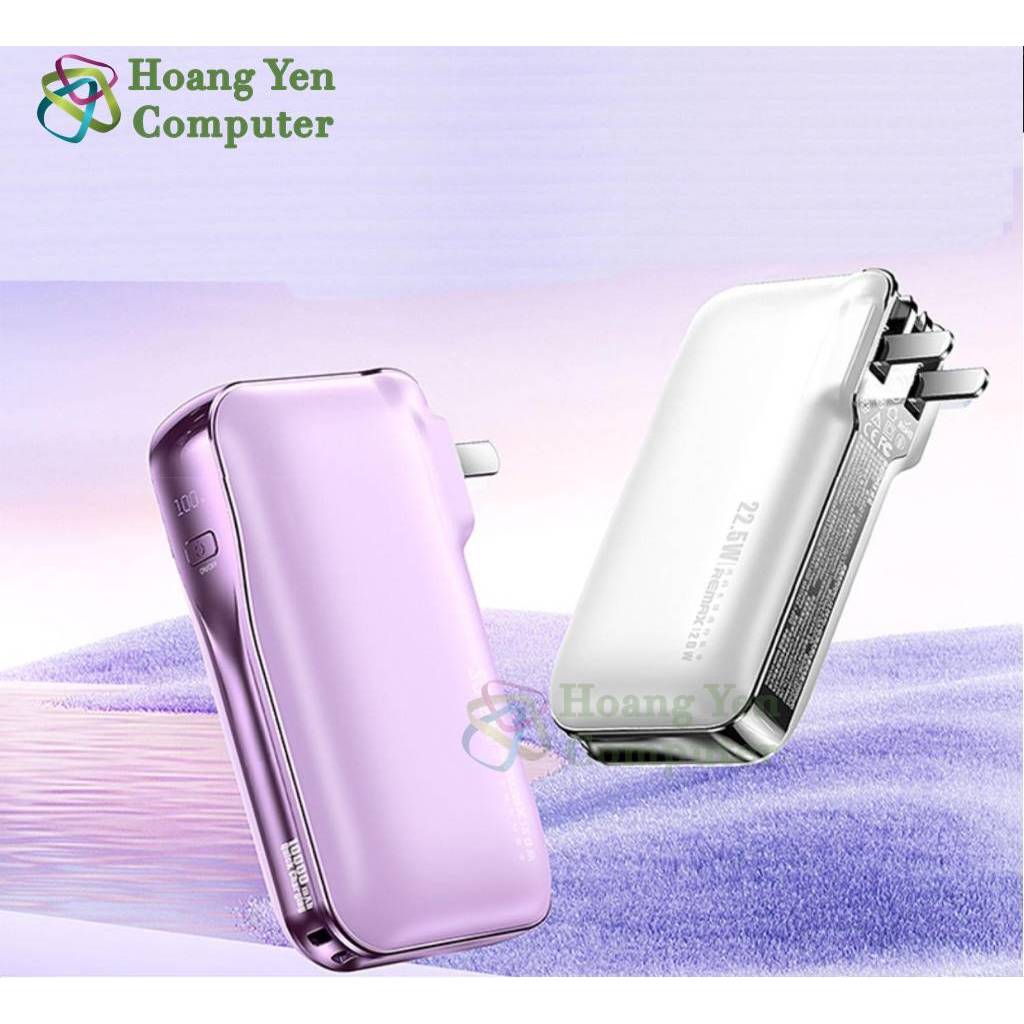 Sạc Dự Phòng Remax RPP-532 10000Mah (Sạc Nhanh QC3.0, PD20W), Nguồn AC Sạc Trực Tiếp - BH 1 Năm - Hoangyencomputer