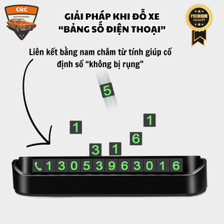 Bảng số điện thoại di động trên xe ô tô. Bảng ghi số điện thoại gắn taplo dừng đỗ xe tiện lợi