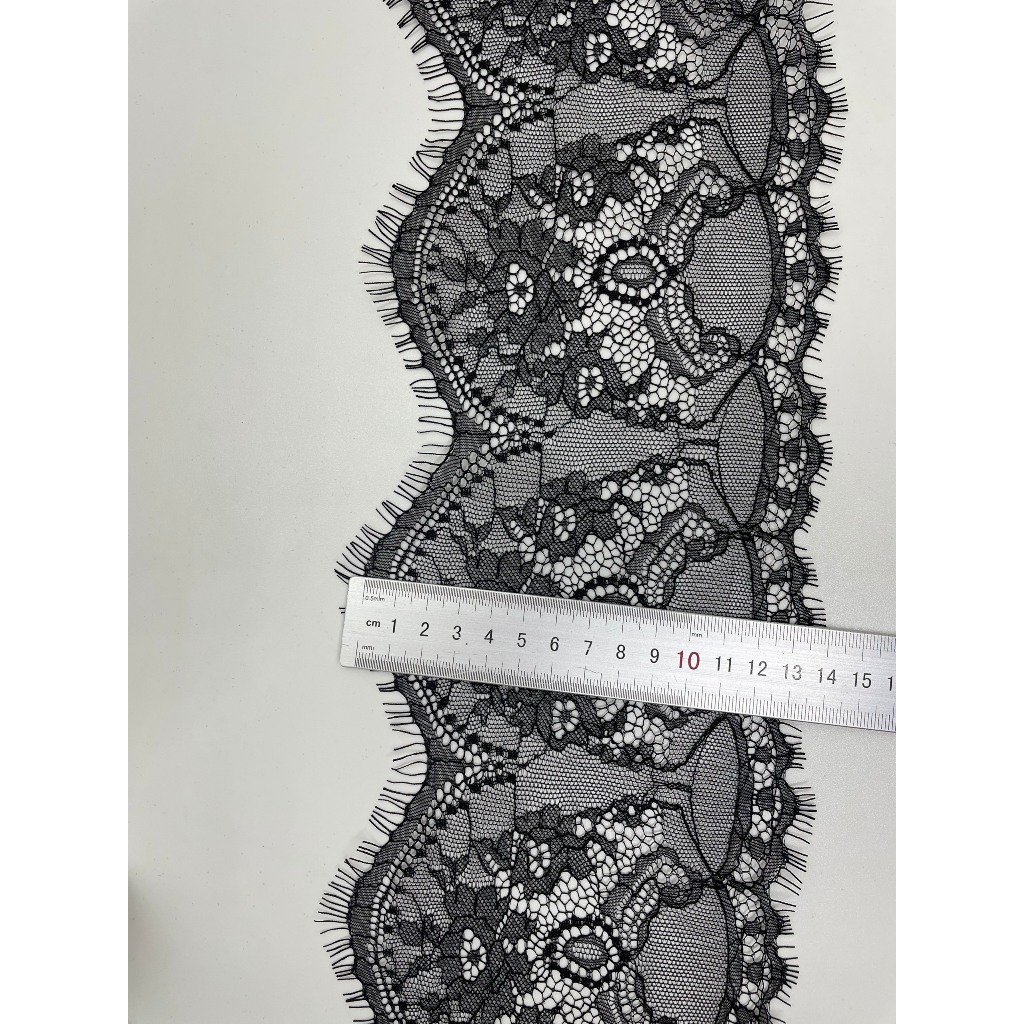 [0087] 3m viền ren mi lưới thêu hoa - khổ rộng 14 cm (đã bao gồm viền ...