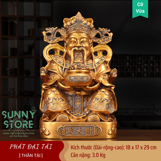Tượng Thần tài đặt bàn thờ, Ông thần tài, Đồ thờ cúng, Tượng phong thủy, Decor Trang trí nhà cửa, Quà tặng ý nghĩa SUNNY