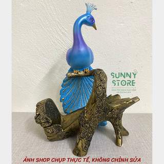 Tượng con công, Giá đỡ rượu vang, Kệ đỡ rượu để bàn sang trọng, Decor Trang trí nhà cửa, Quà tặng ý nghĩa - SUNNY