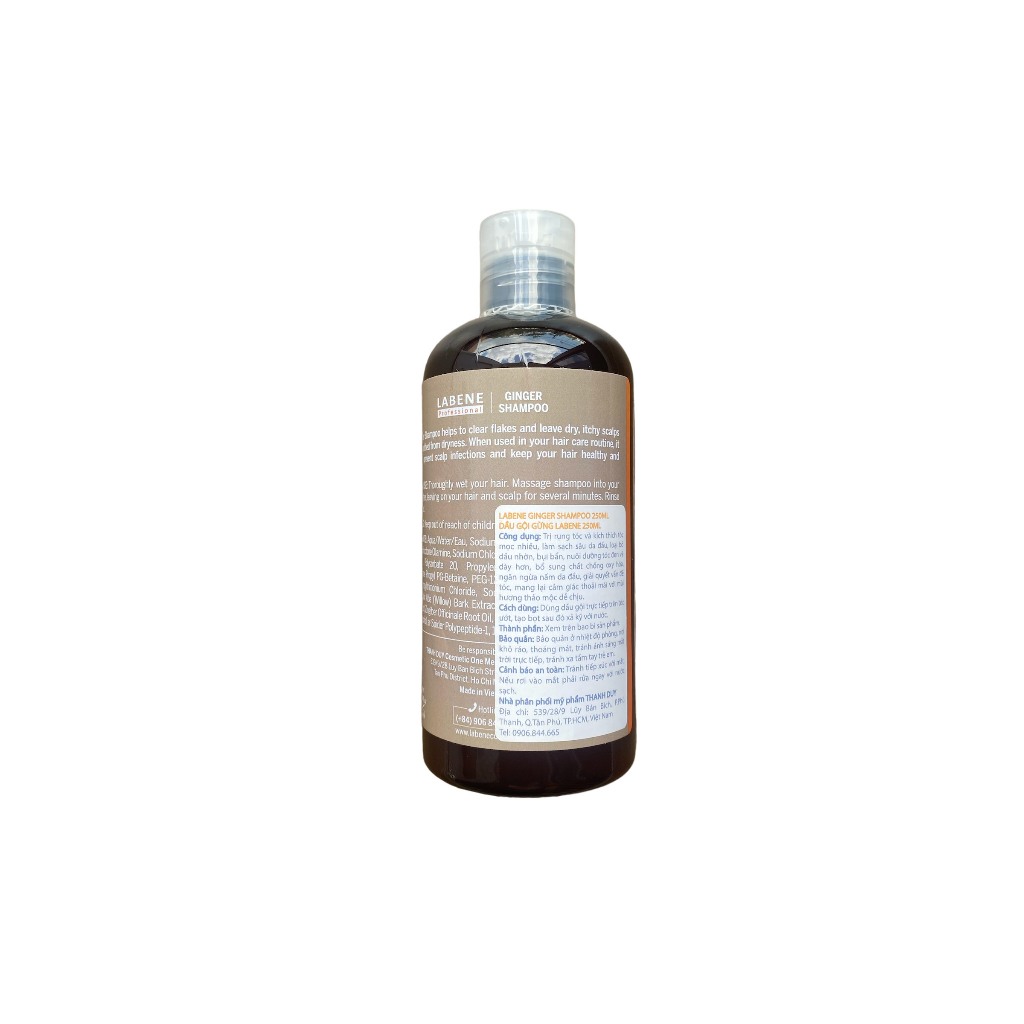 Ảnh Dầu gội tinh chất gừng tươi Ginger Shampoo 250ml làm sạch da đầu chống rụng tóc &kích mọc tóc | LABENE 4