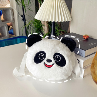 Túi xách lông nhung mềm mịn nhân vật hoạt hình Gấu Trúc MEILI STORE