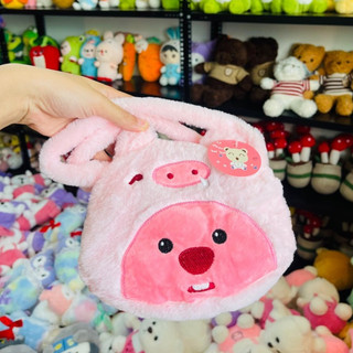 Túi xách lông nhung mềm mịn nhân vật hoạt hình Loopy MEILI STORE