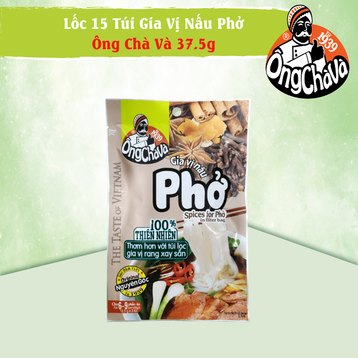 Lốc 15 Túi Gia Vị Nấu Phở Ông Chà Và 37,5g (Dạng Bột) | Shopee Việt Nam