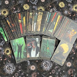 Bộ Bài Universal Monsters Tarot (Mystic House Tarot Shop) - Bài Gốc Authentic Chính Hãng 100%