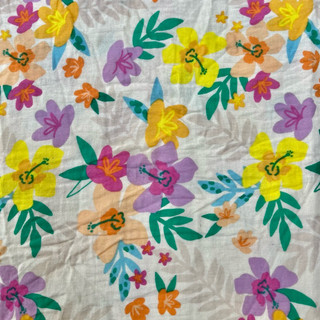 Vải Xô Muslin 2 Lớp In Hoạ Tiết Hoa Mùa Hè Màu Siêu Nổi Bật Khổ 1m45
