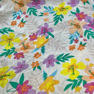 Vải Xô Muslin 2 Lớp In Hoạ Tiết Hoa Mùa Hè Màu Siêu Nổi Bật Khổ 1m45