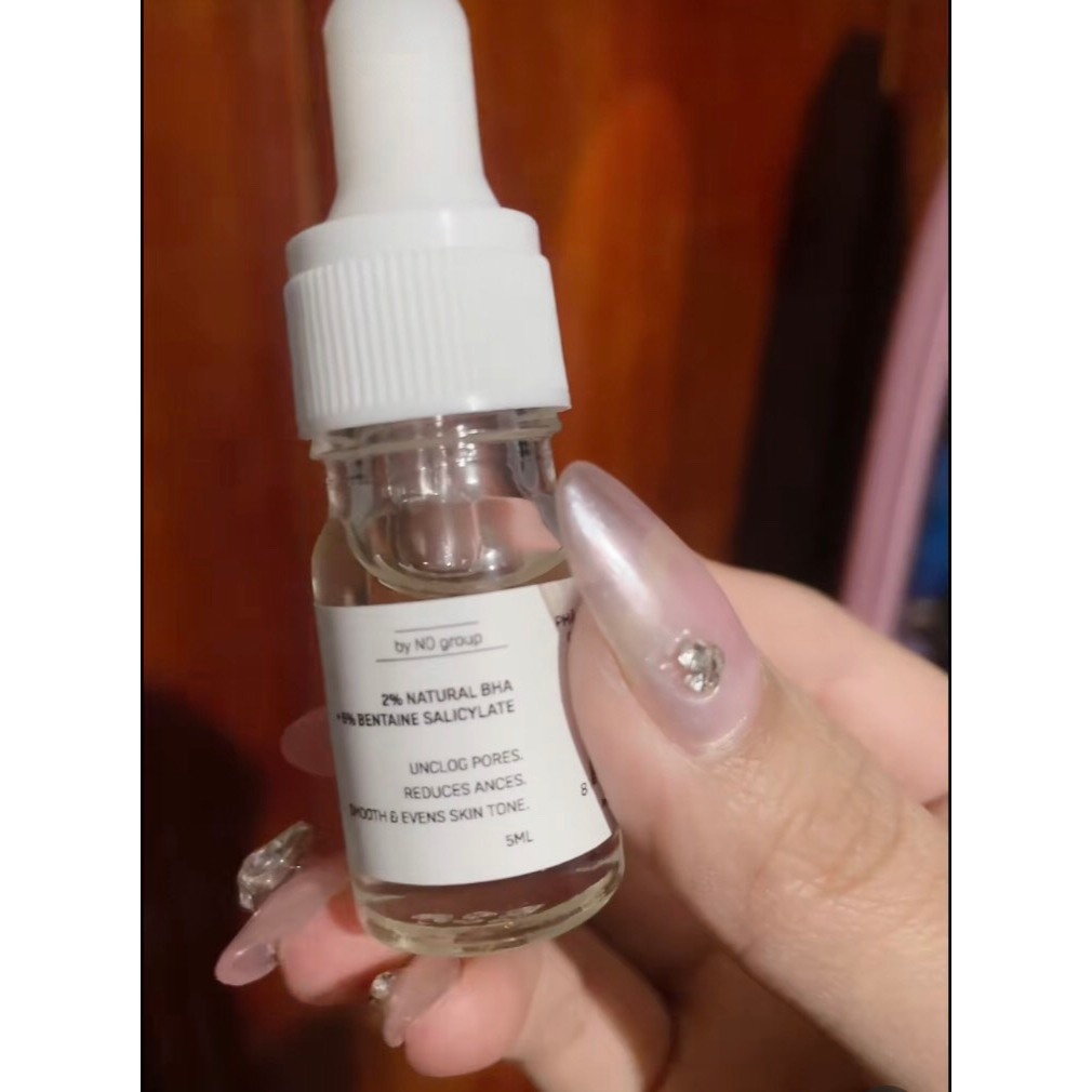 BHA Serum 8% ND 5ml hỗ trợ giảm viêm nang lông, mụn lưng, mụn mông và thâm cho mặt và cơ thể,...