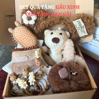 Set Quà Gấu Xinh LINDO, Quà tặng Sinh Nhật, Valentine, 8/3, 20/10, Quà tặng Bạn Gái Các Dịp Đặc Biệt