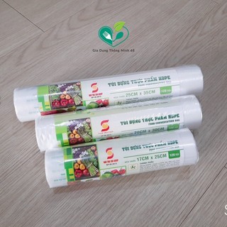 Túi Đựng Thực Phẩm Sinh Học An Lành Cuộn Túi Bóng Nhiều Kích Cỡ Bọc Đựng Thức Ăn Tủ Lạnh Bảo Quản Sạch Sẽ, Tiện lợi