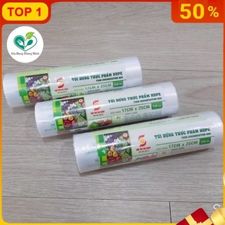 Túi Đựng Thực Phẩm Sinh Học An Lành Cuộn Túi Bóng Nhiều Kích Cỡ Bọc Đựng Thức Ăn Tủ Lạnh Bảo Quản Sạch Sẽ, Tiện lợi