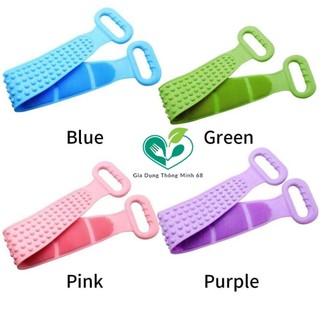 CỌ TẮM SILICON - Dây Chà Lưng 2 mặt Bằng Silicone mẫu mới