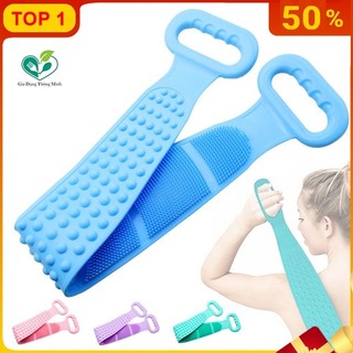 CỌ TẮM SILICON - Dây Chà Lưng 2 mặt Bằng Silicone mẫu mới