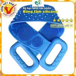 CỌ TẮM SILICON - Dây Chà Lưng 2 mặt Bằng Silicone mẫu mới
