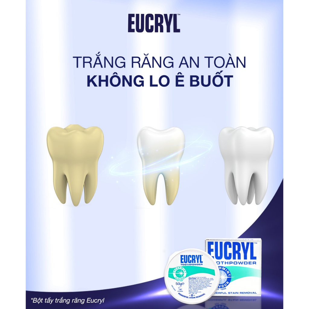 [ Livestream x Eucryl ] Combo 2 Kem đánh răng Eucryl hỗ trợ làm trắng răng (2x62g)