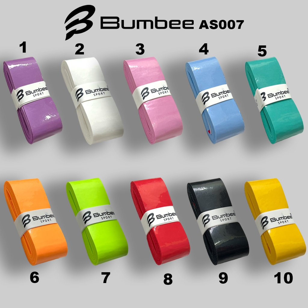 Quấn Cán Cầu Lông - Pickleball Bumbee AS007 vỉ 10 chiếc TÚI ZIP tiện lợi