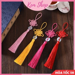 Set 5 dây tua rua đồng tâm ngọc bội cổ trang - Kem Shop K14