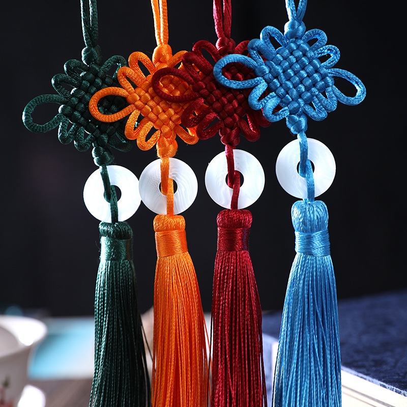 Set 5 dây tua rua đồng tâm ngọc bội cổ trang - Kem Shop K14