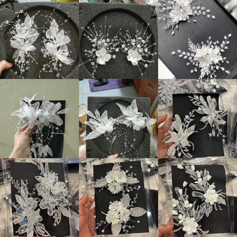 bộ cài tóc cô dâu xinh
