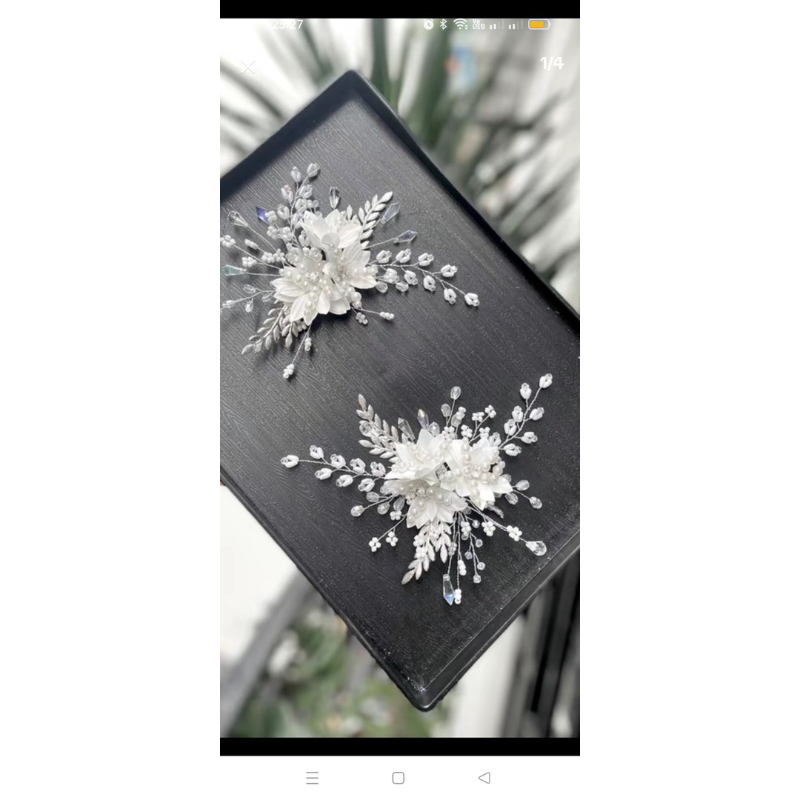 bộ cài tóc cô dâu xinh