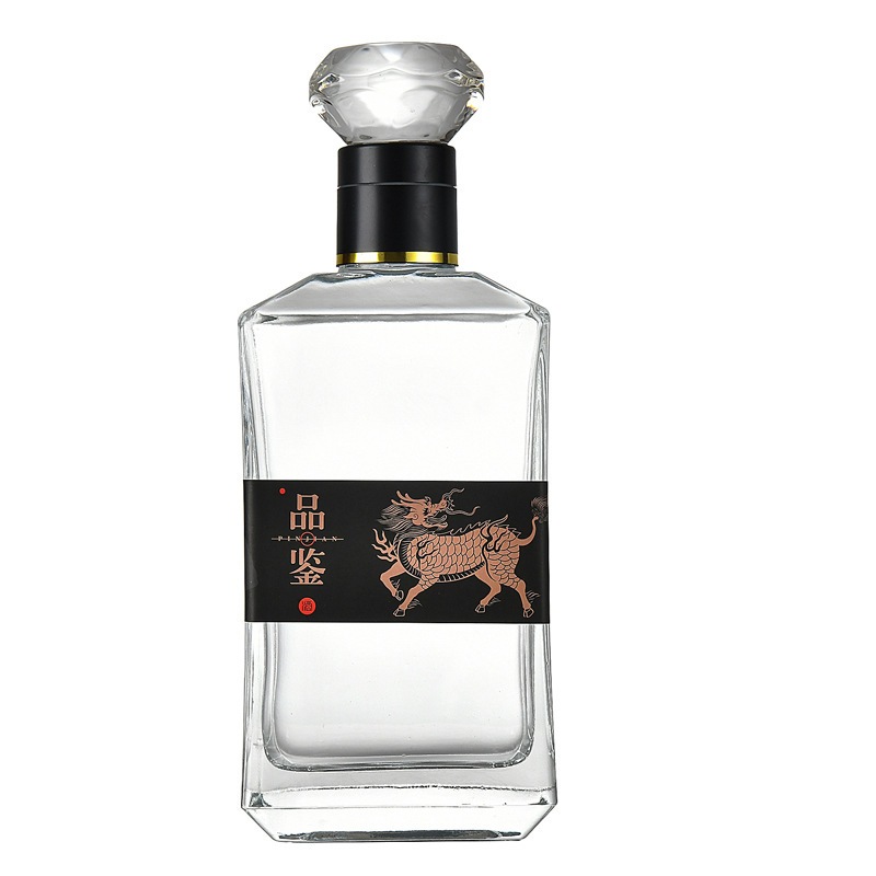 Chai thủy tinh nắp kim cương dung tích 500ml